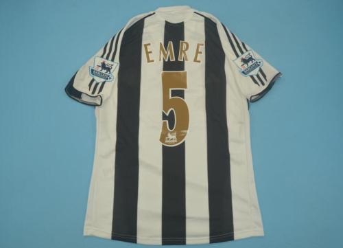 with EPL Patch Retro Jersey 2005-2006 Newcastle United 5 EMRE Home Soccer Jersey