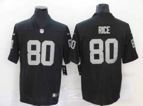 Raiders 80 Jerry Rice Black Vapor Untouchable Limited Jersey