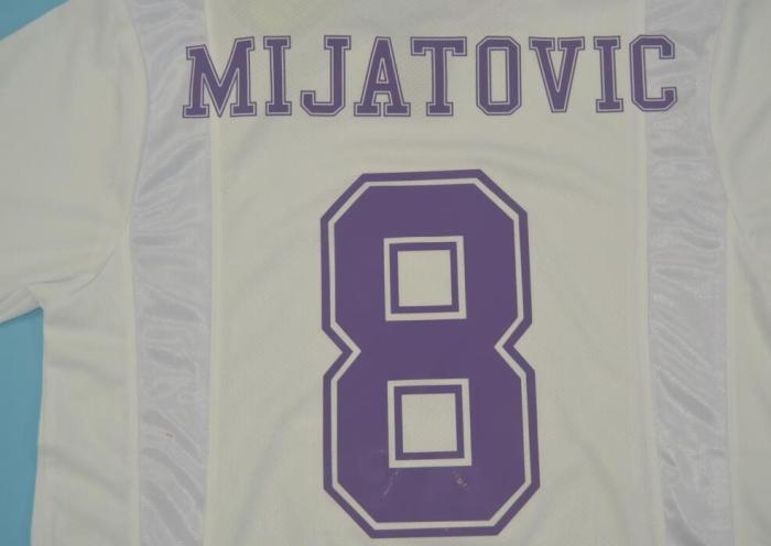 Retro Jersey 1997-1998 Real Madrid 8 MIJATOVIC Home Soccer Jersey