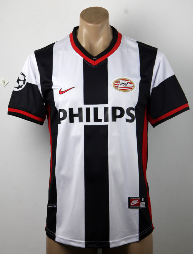 Retro Jersey PSV Eindhoven 1998-1999 Away White/Black Soccer Jersey