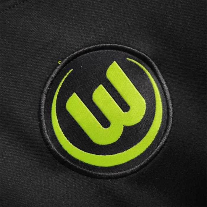 Fans Version 2022-2023 VfL Wolfsburg Away Black Soccer Jersey