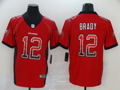 Tampa Bay Buccaneers 12 Tom Brady Red NFL Jersey