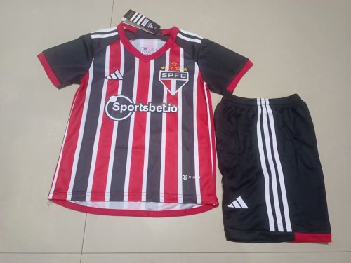 Adult Uniform 2023-2024 Sao Paulo Away Soccer Jersey Shorts