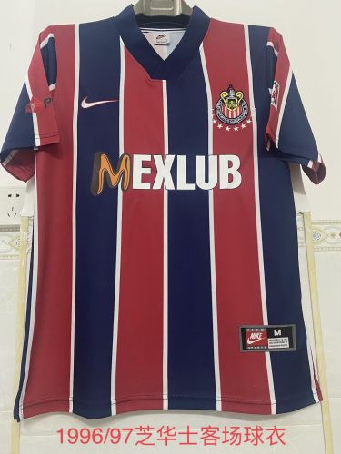 Retro Camisetas de Futbol 1996-1997 Chivas Away Soccer Jersey