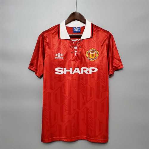 Retro Jersey 1993-1994 Manchester United Home Soccer Jersey Vintage Football Shirt
