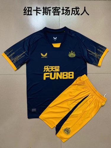 Adult Uniform 2022-2023 Newcastle United Away Soccer Jersey Shorts