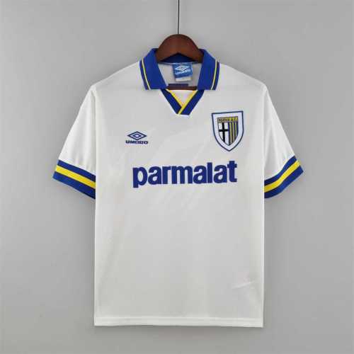 Retro Jersey 1993-1995 Parma Away White Soccer Jersey Vintage Football Shirt