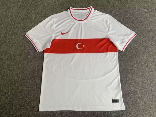 Fans Version 2022 World Cup Turkey Away White Soccer Jersey