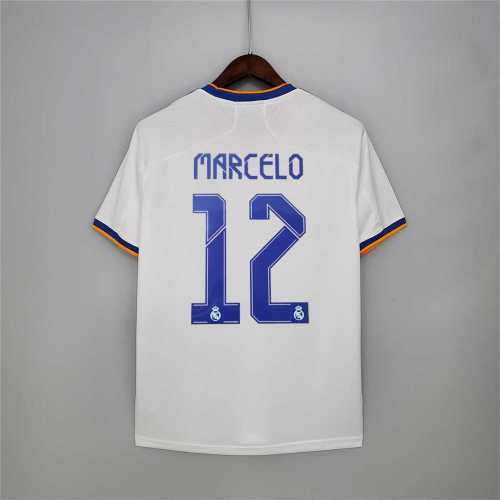 Fans Version 2021-2022 Real Madrid MARCELO 12 Home Soccer Jersey