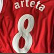 with UCL Patch Retro Jersey 2011-2012 Arsenal 8 ARTETA Home Soccer Jersey