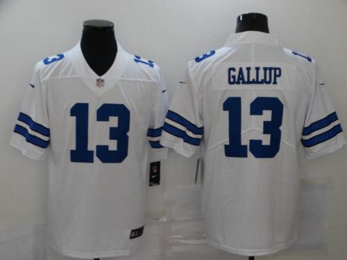 Cowboys 13 Michael Gallup White/Blue Color Rush Limited Jersey