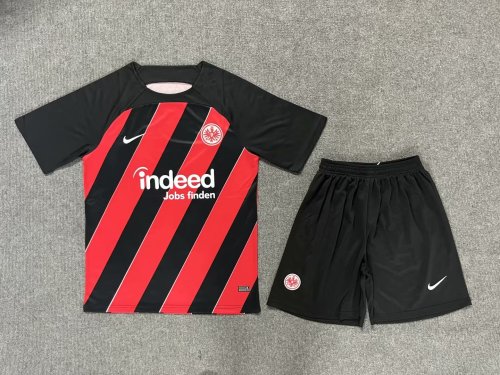 Adult Uniform 2023-2024 Eintracht Frankfurt Home Soccer Jersey Shorts