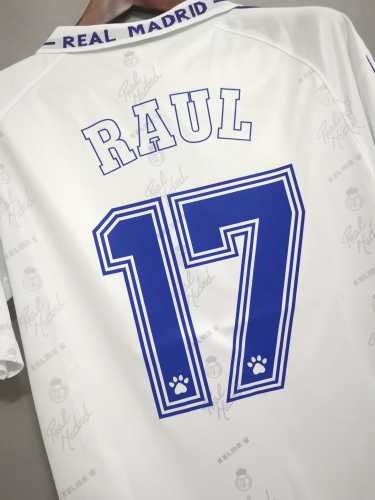 Retro Jersey 1994-1996 Real Madrid RAUL 17 Home Soccer Jersey
