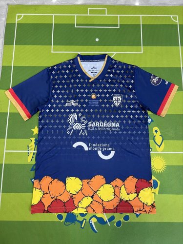Fans Version 2023-2024 Cagliari Calcio Special Blue Soccer Jersey