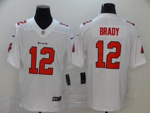 Tampa Bay Buccaneers 12 Tom Brady White Vapor Untouchable Limited Jersey