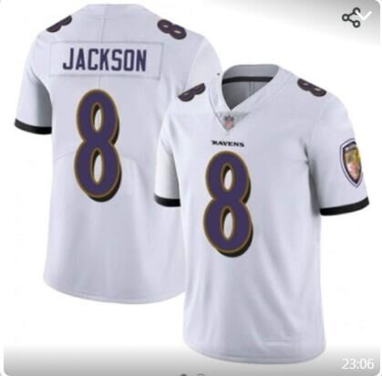 Baltimore Ravens 8 Jackson White NFL Jersey