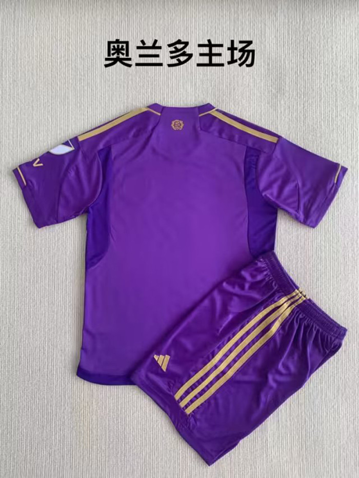 Adult Uniform 2023-2024 Orlando City Home Soccer Jersey Shorts