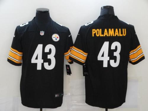 Pittsburgh Steelers 43 POLAMALU Black NFL Jersey