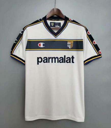 Retro Jersey 2002-2003 Parma Away White Soccer Jersey