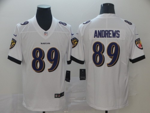 Baltimore Ravens 89 Mark Andrews White Vapor Untouchable Limited Jersey