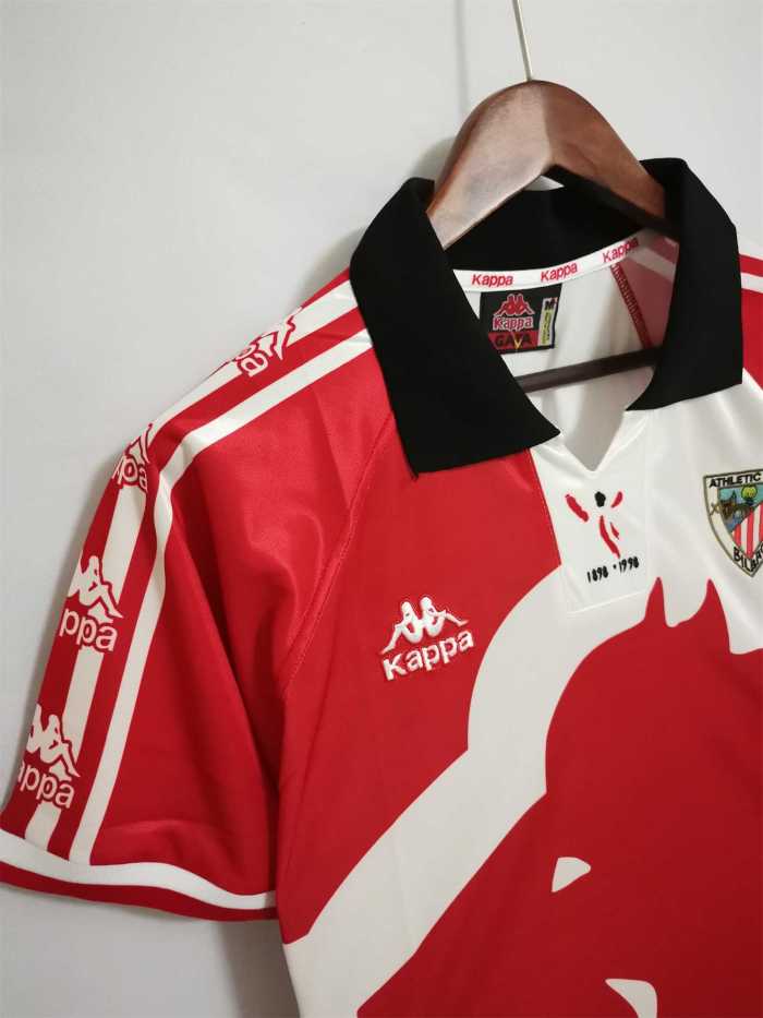 Retro Jersey 1997-1998 Athletic Bilbao Home Vintage Soccer Jersey