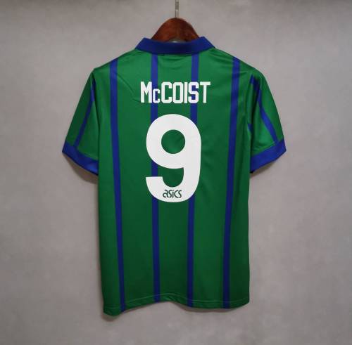 Retro Jersey 1994-1995 Newcastle United 9 McCOIST Away Green Soccer Jersey