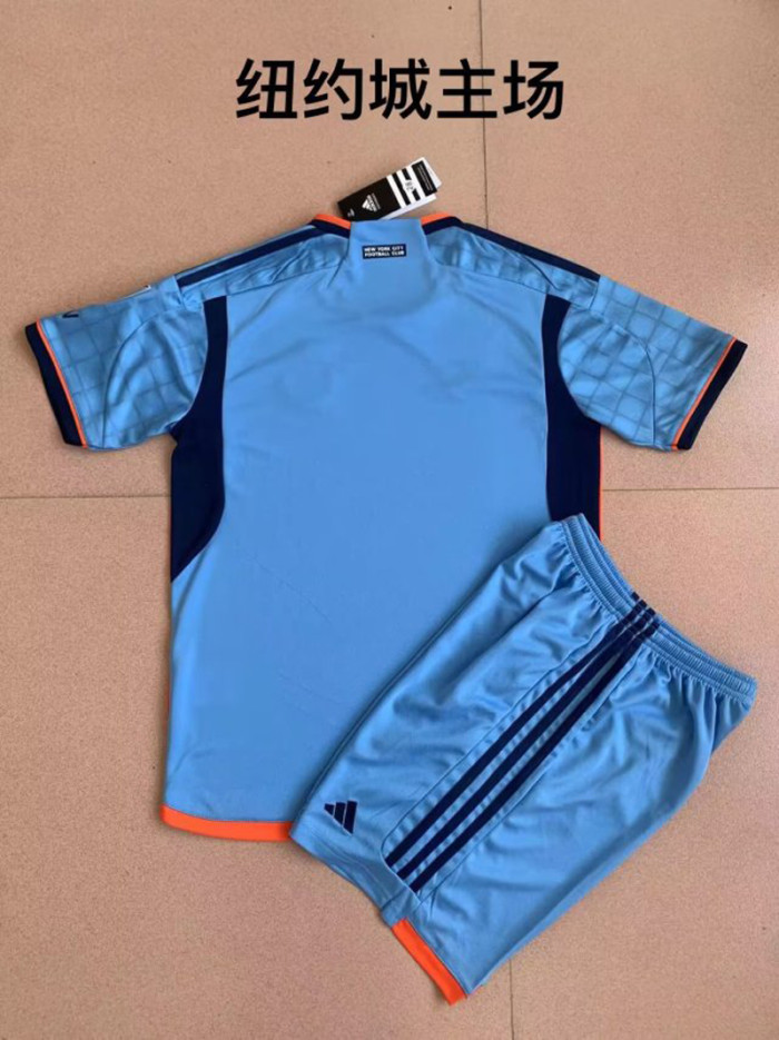 Adult Uniform 2023-2024 New York City Home Soccer Jersey Shorts