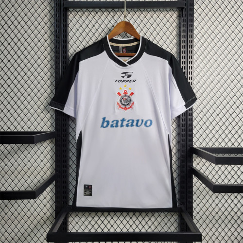 Retro Shirt 2000 Corinthians Vintage Home Soccer Jersey