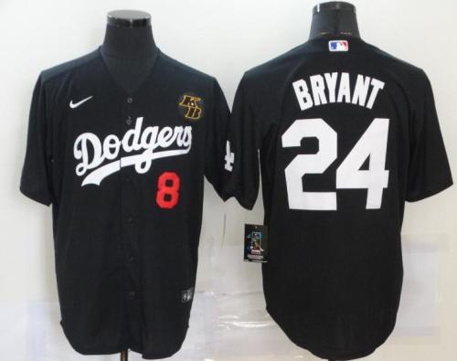 Los Angeles Dodgers 24 BRYANT Black Cool Base Jersey