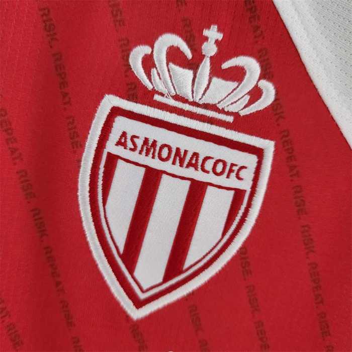 Fans Version 2022-2023 AS Monaco Home Soccer Jersey