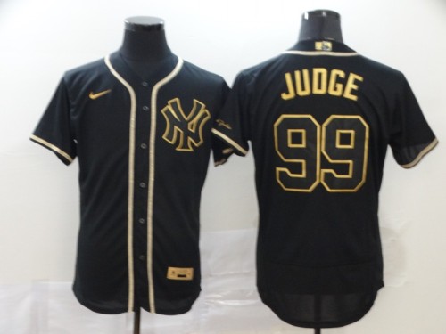 Retro Jersey New York Yankees 99 JUDGE Black/Gold MLB Jersey