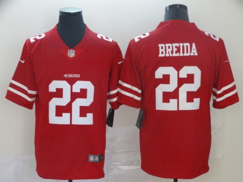San Francisco 49ers 22 BREIDA Red NFL Jersey