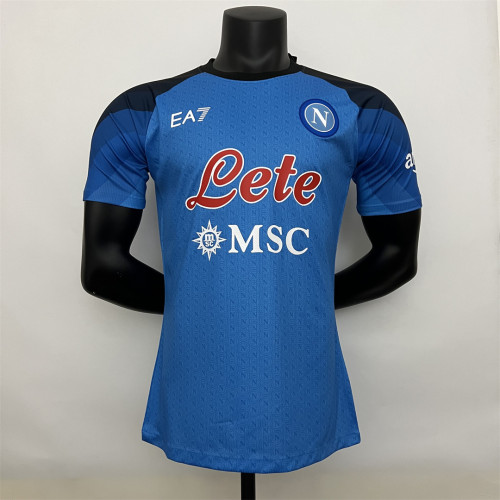 Player Version 2022-2023 Calcio Napoli Home Soccer Jersey