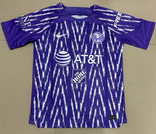 Fans Version 2023-2024 Club America Aguilas Purple Goalkeeper Soccer Jersey S,M,L,XL,2XL,3XL,4XL
