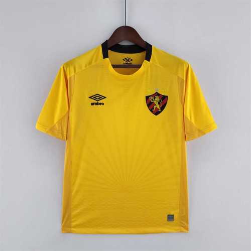 Fans Version 2022-2023 Sport Club do Recife Goalkeeper Yellow Soccer Jersey