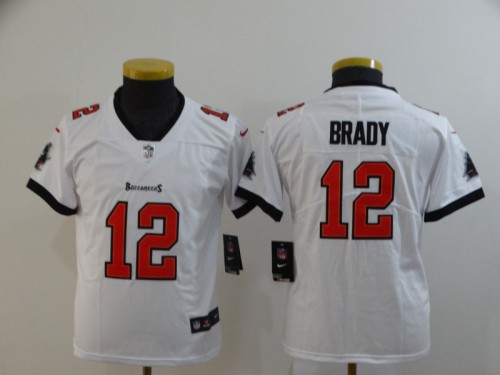 Youth Tampa Bay Buccaneers 12 Tom Brady White New 2020 Vapor Untouchable Limited Jersey