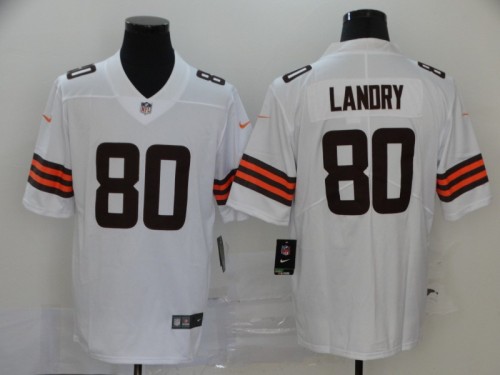 Cleveland Browns 80 Jarvis Landry White 2020 New Vapor Untouchable Limited Jersey
