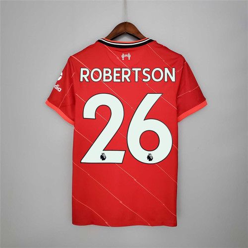 Fans Version 2021-2022 Liverpool ROBERTSON 26  Home Soccer Jersey