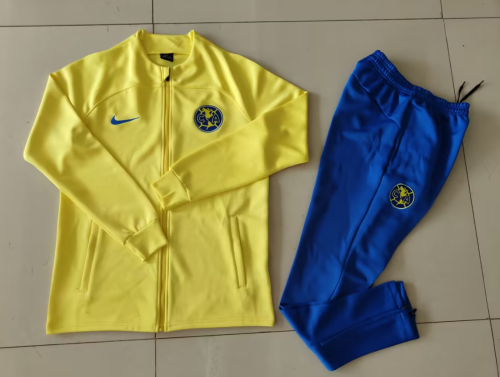 2023-2024 Club America Yellow Soccer Jacket and pants