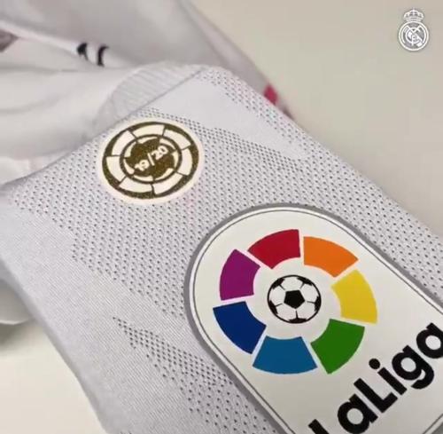 19/20 Gold Badge+Big LFP Patch for Real Madrid Jersey