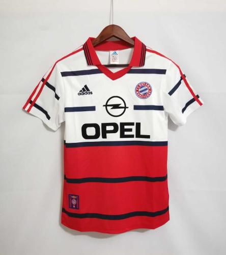 Retro Jersey 1998-2001 Bayern Away White/Red Soccer Jersey