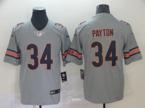 Chicago Bears 34 Walter Payton Gray Inverted Legend Limited Jersey