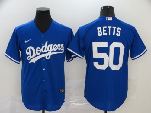 Los Angeles Dodgers 50 BETTS Blue 2020 Cool Base Jersey