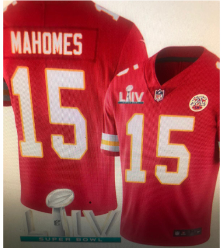 Kansas City Chiefs 15 MAHOMES Red NFL Jersey
