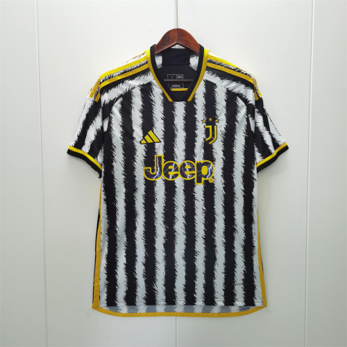 Maillot Juve Shirt Fans Version 2023-2024 Juventus Home Soccer Jersey S,M,L,XL,2XL,3XL,4XL