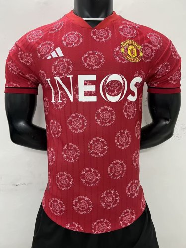 Player Version 2023-2024 Manchester United Red Soccer Jersey