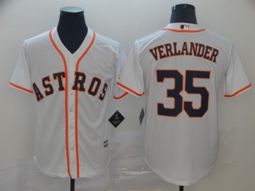 Houston Astros 35 VERLANDER White MLB Base Jersey