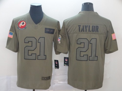 Washington Redskins 21 Sean Taylor 2019 Olive Salute To Service Limited Jersey