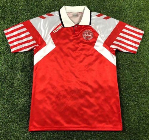 Retro Jersey Denmark Euro 1992 Home Soccer Jersey