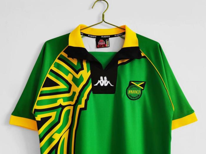 Retro Jersey 1998 Jamaica Away Green Soccer Jersey